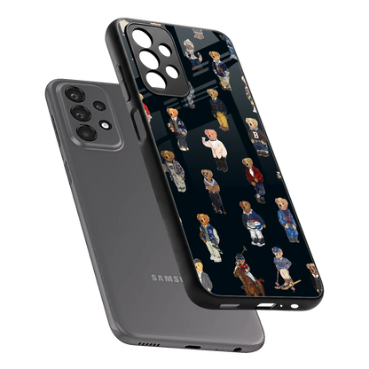 Polo Luxe sleek samsung galaxy a23 cover with tempered glass back and TPU edges