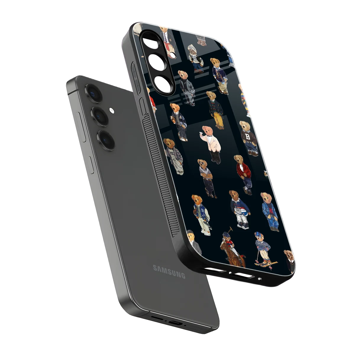 Polo Luxe sleek samsung galaxy a55 5g cover with tempered glass back and TPU edges