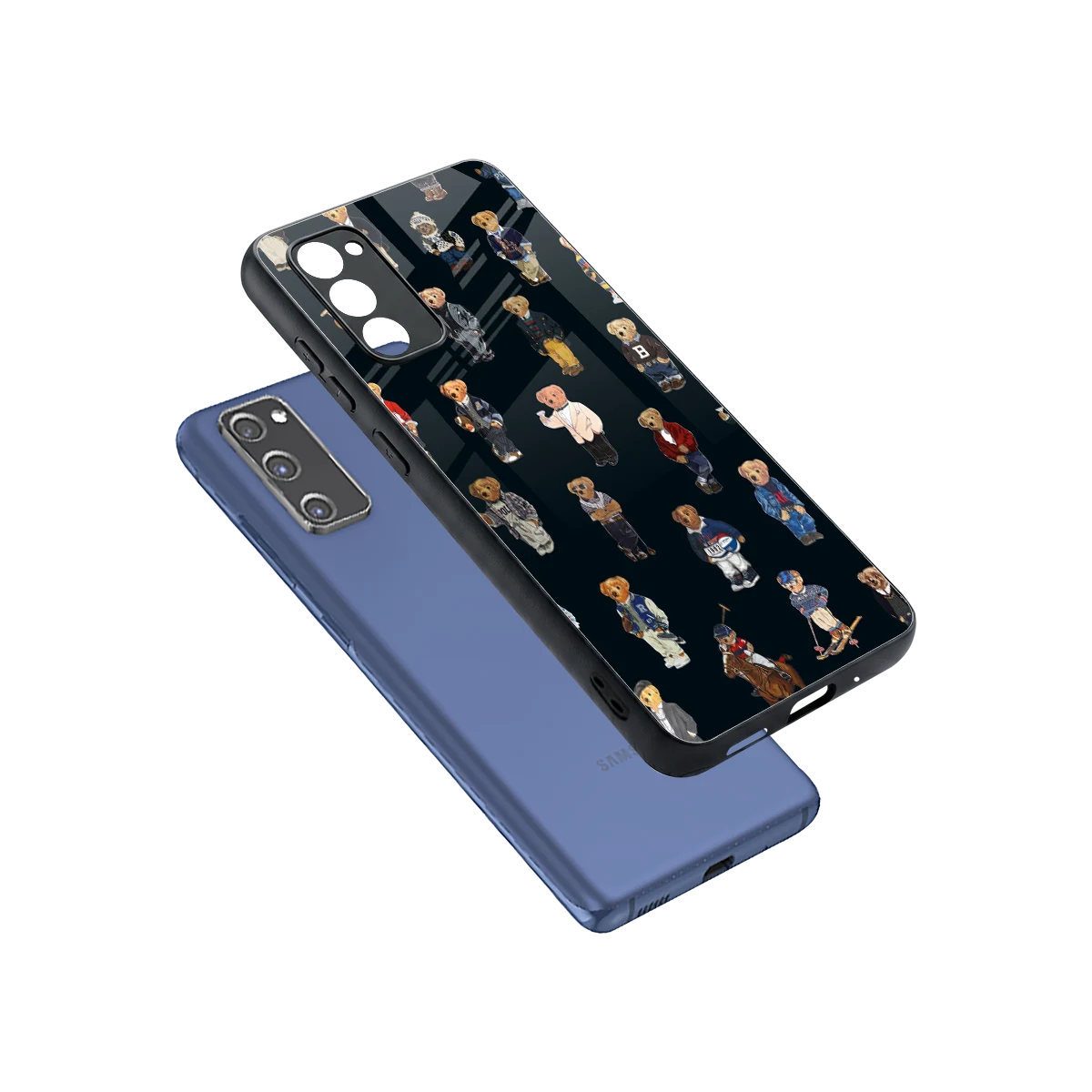 Polo Luxe sleek samsung galaxy s20 fe cover with tempered glass back and TPU edges
