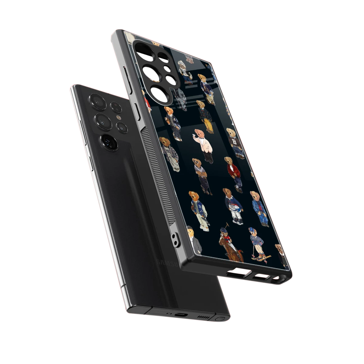Polo Luxe sleek samsung galaxy s24 ultra cover with tempered glass back and TPU edges