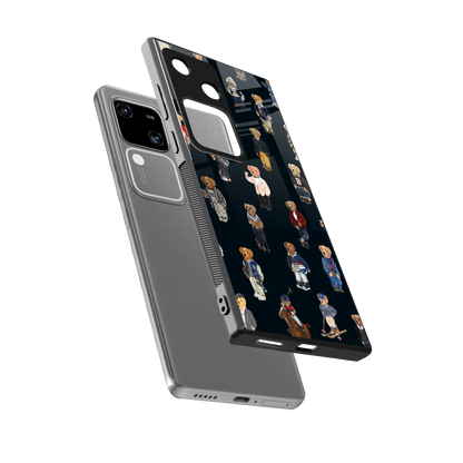 Polo Luxe sleek vivo v30 cover with tempered glass back and TPU edges