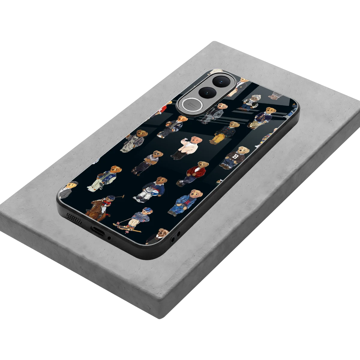 Polo Luxe stylish phone case for vivo v70 fe | glossy glass and slim fit