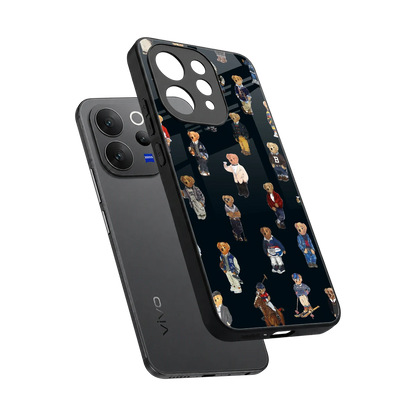 Polo Luxe sleek vivo v70 cover with tempered glass back and TPU edges