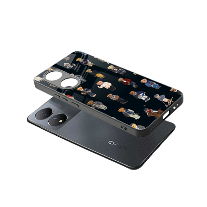 Polo Luxe sleek Vivo-y100 cover with tempered glass back and TPU edges