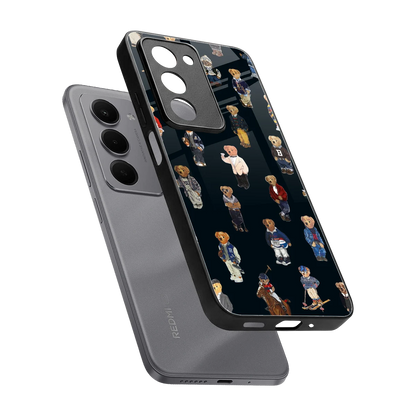 Polo Luxe sleek redmi 15 5g cover with tempered glass back and TPU edges