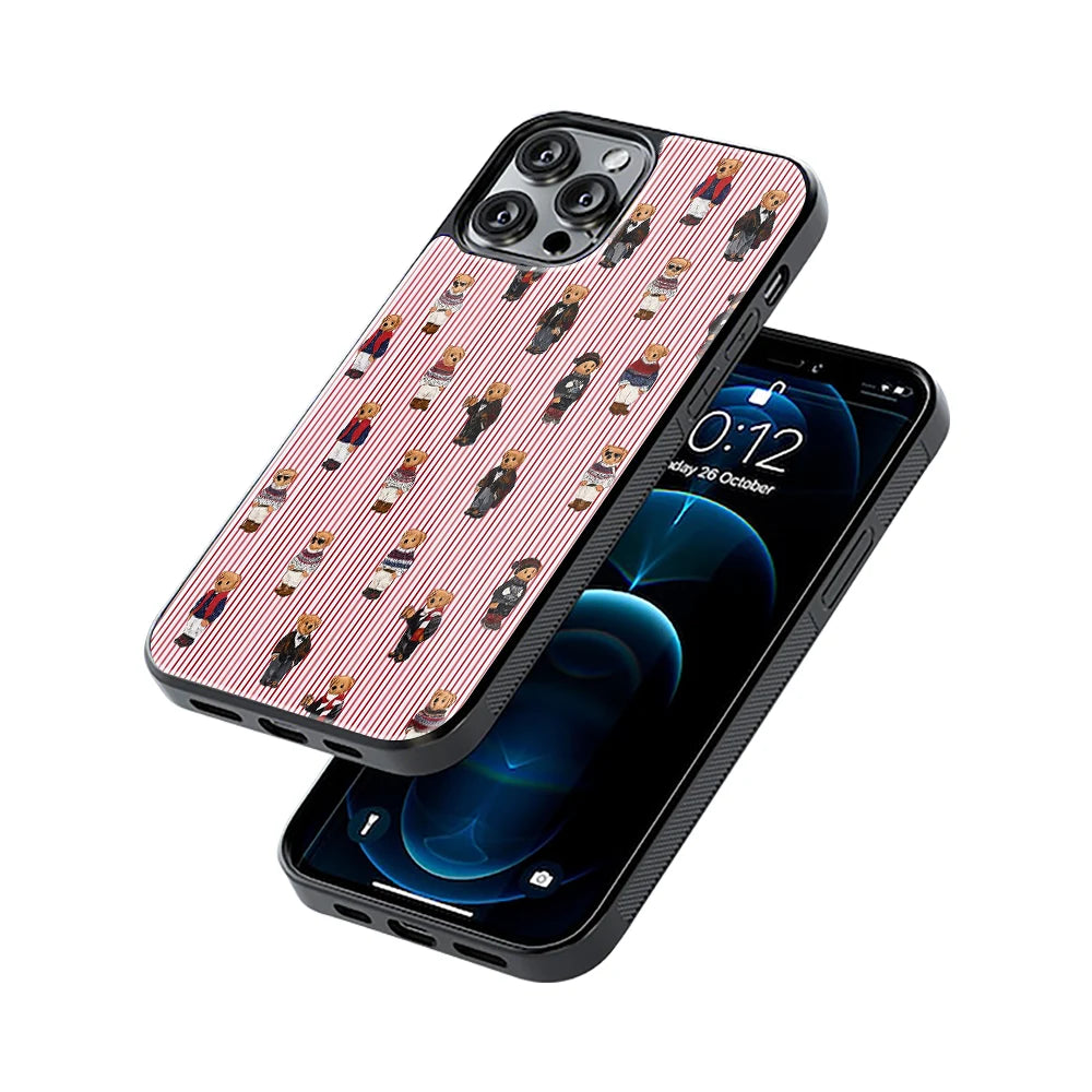 Protective Glass Back Phone Case Compatible with iPhone, Samsung, OnePlus, Pixel & More