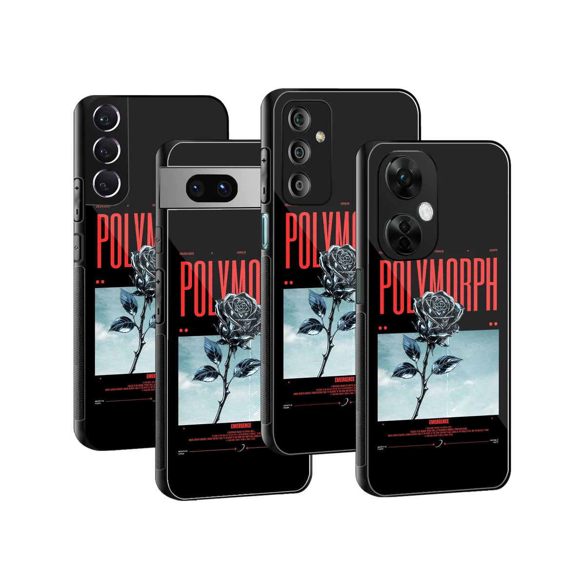 Stylish Glass Back Case for All Smartphones iPhone, Samsung, OnePlus, Pixel, Redmi, Oppo, Vivo, Motorola