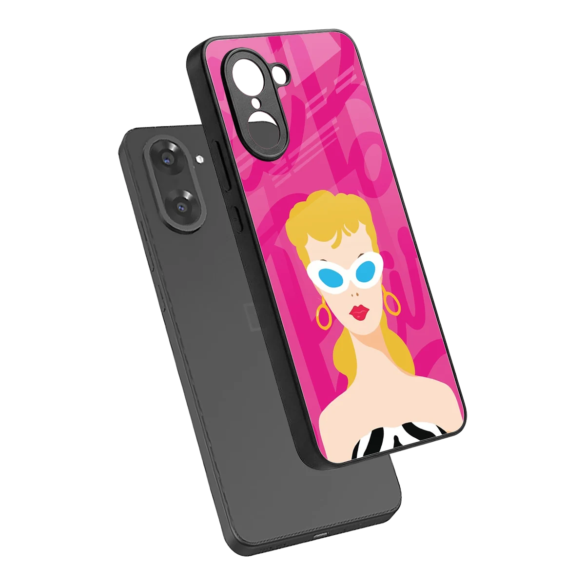 Pookie sleek oneplus nord ce5 5g cover with tempered glass back and TPU edges