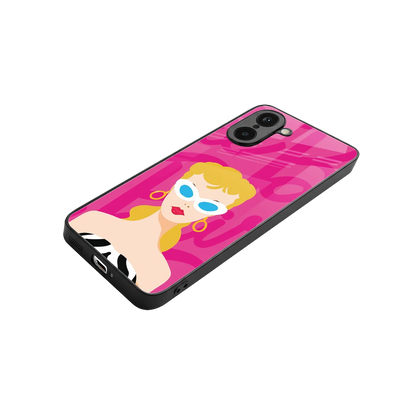 Pookie stylish phone case for oneplus nord ce5 5g | glossy glass and slim fit