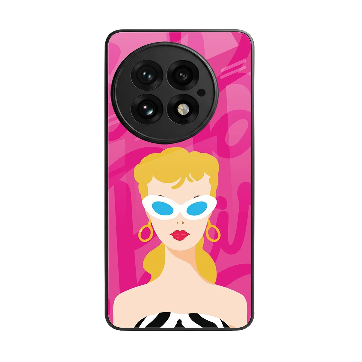 Pookie back phone cover | glass case for oneplus 13