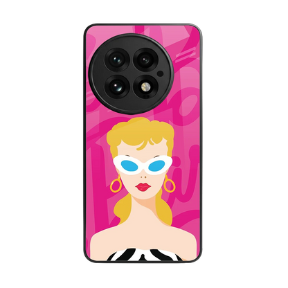 Pookie back phone cover | glass case for oneplus 13