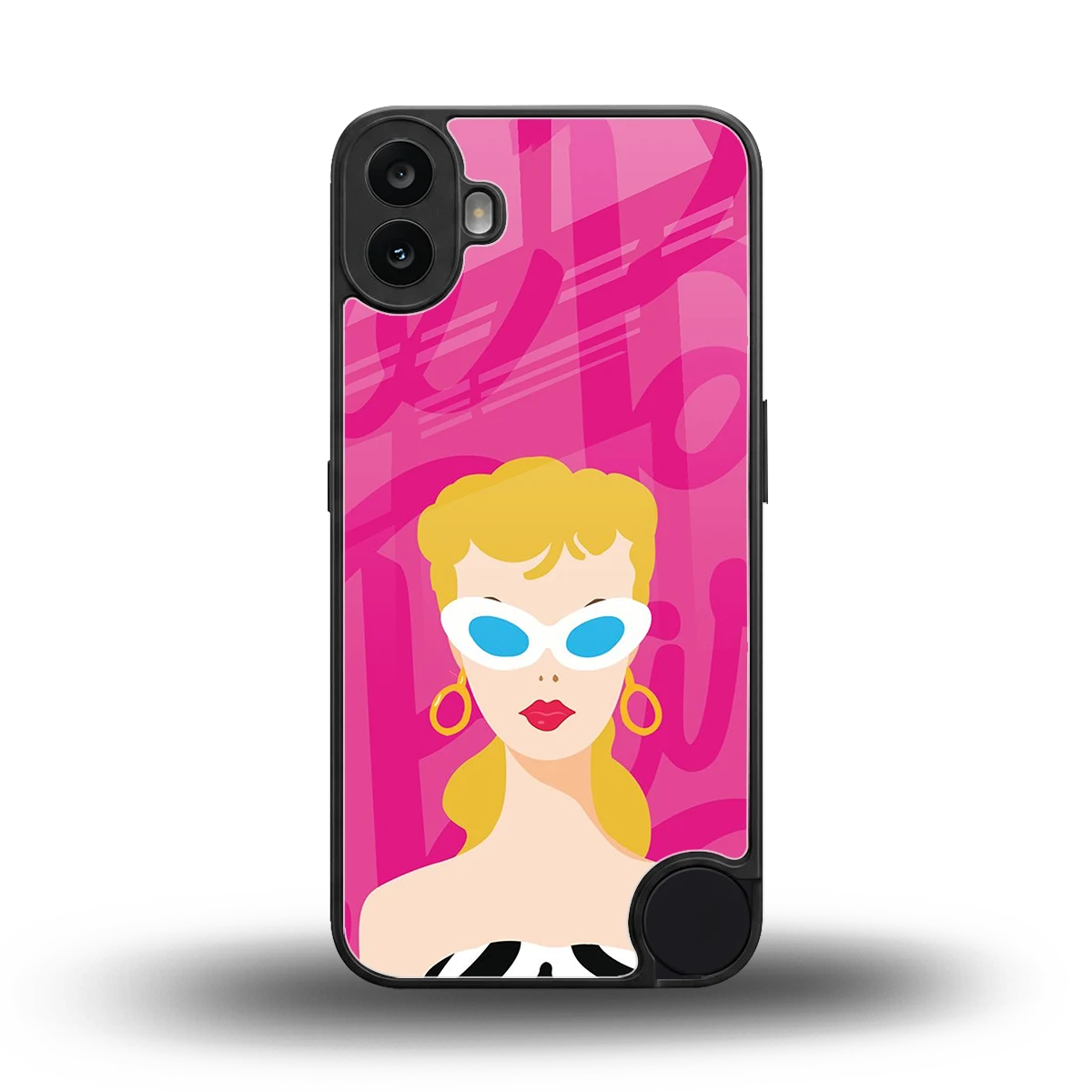 Pookie back phone cover | glass case for cmf nothing phone 1