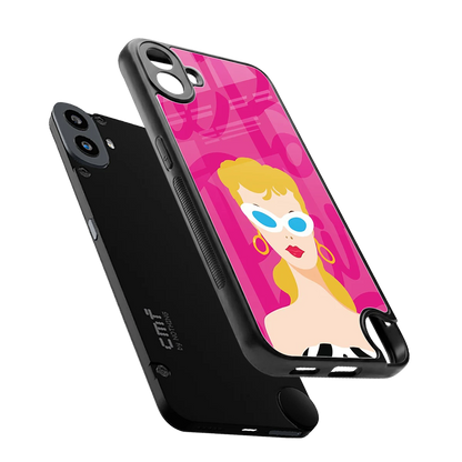Pookie sleek cmf nothing phone 1 cover with tempered glass back and TPU edges