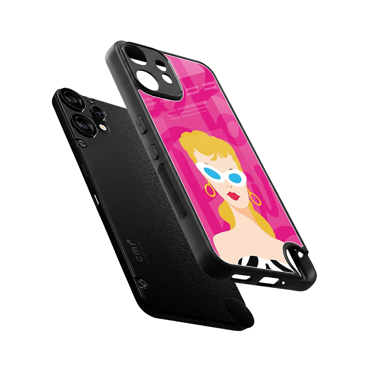 Pookie sleek cmf nothing phone 2 pro cover with tempered glass back and TPU edges