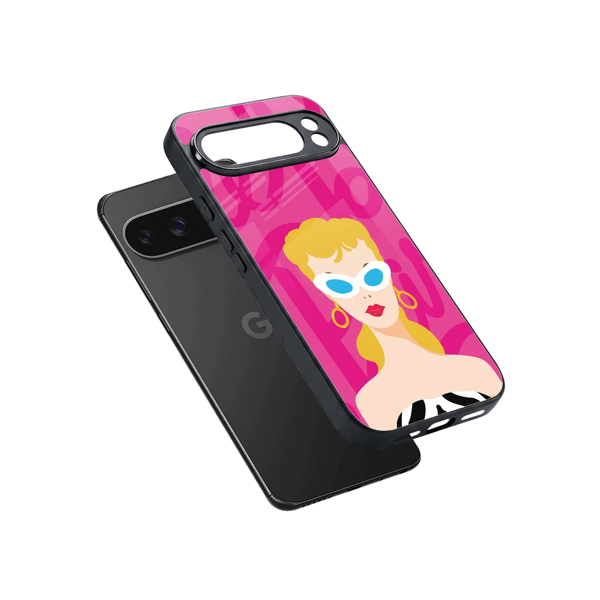 Pookie sleek google pixel 10 pro xl cover with tempered glass back and TPU edges