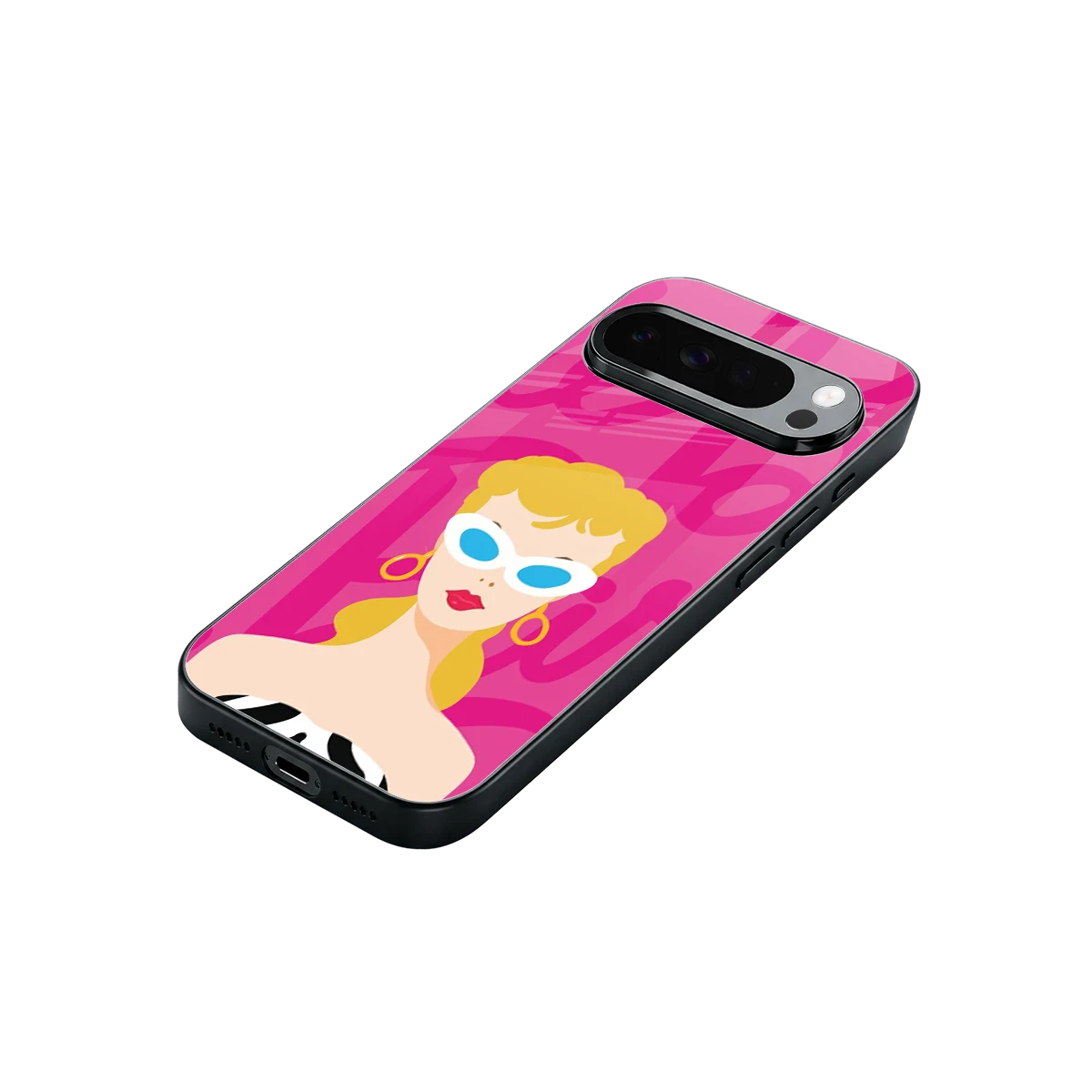 Pookie stylish phone case for google pixel 10 pro xl | glossy glass and slim fit