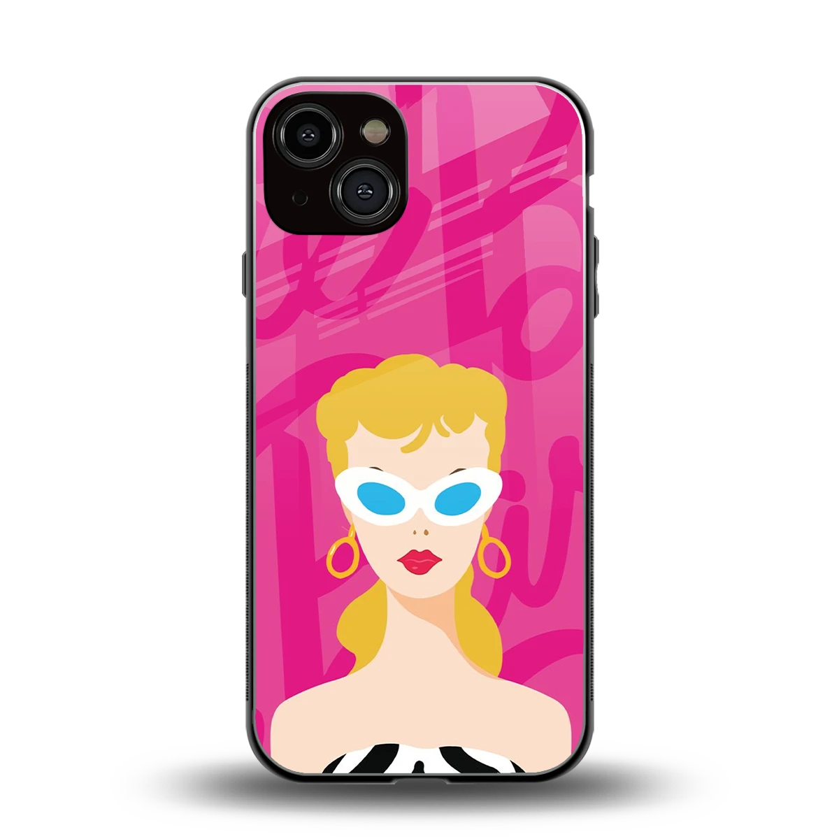 Pookie back phone cover | glass case for iphone 14