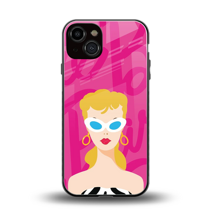 Pookie back phone cover | glass case for iphone 14