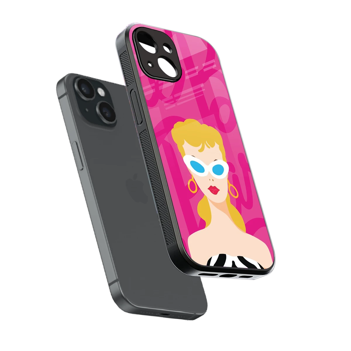 Pookie sleek iphone 13 cover with tempered glass back and TPU edges