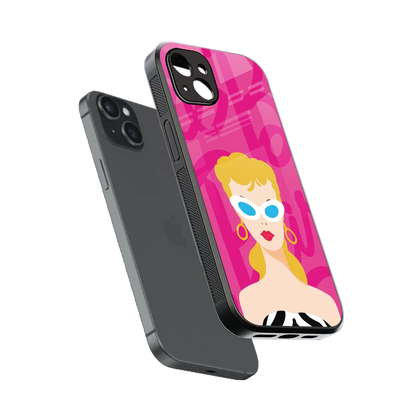 Pookie sleek iphone 15 plus cover with tempered glass back and TPU edges