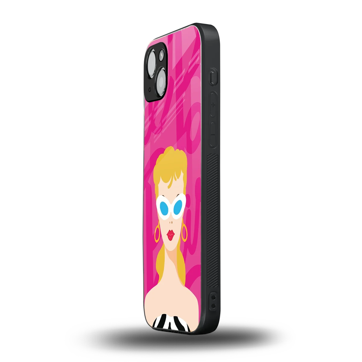 Pookie iphone 15 plus mobile cover | shockproof glass phone case