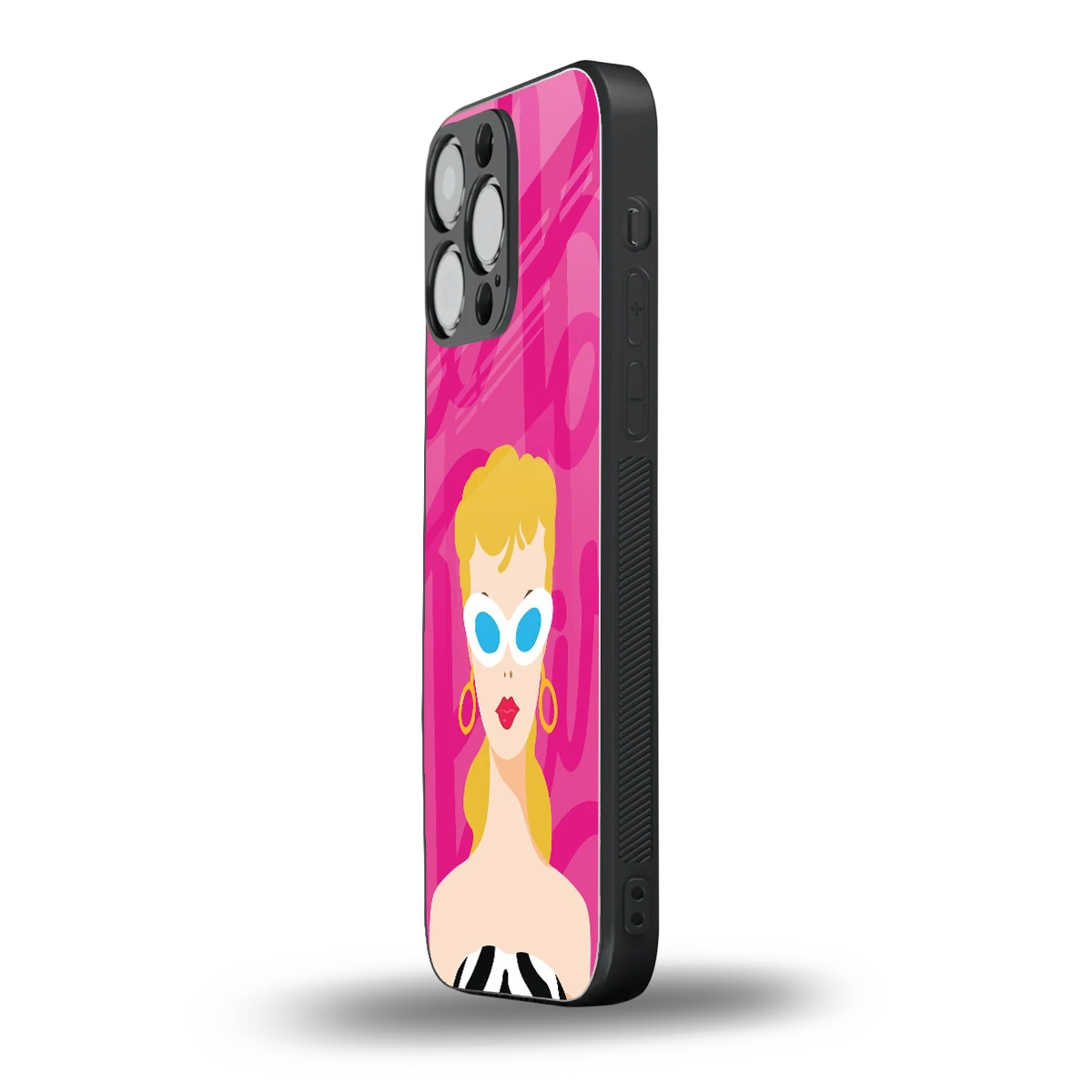 Pookie iphone 15 pro max mobile cover | shockproof glass phone case