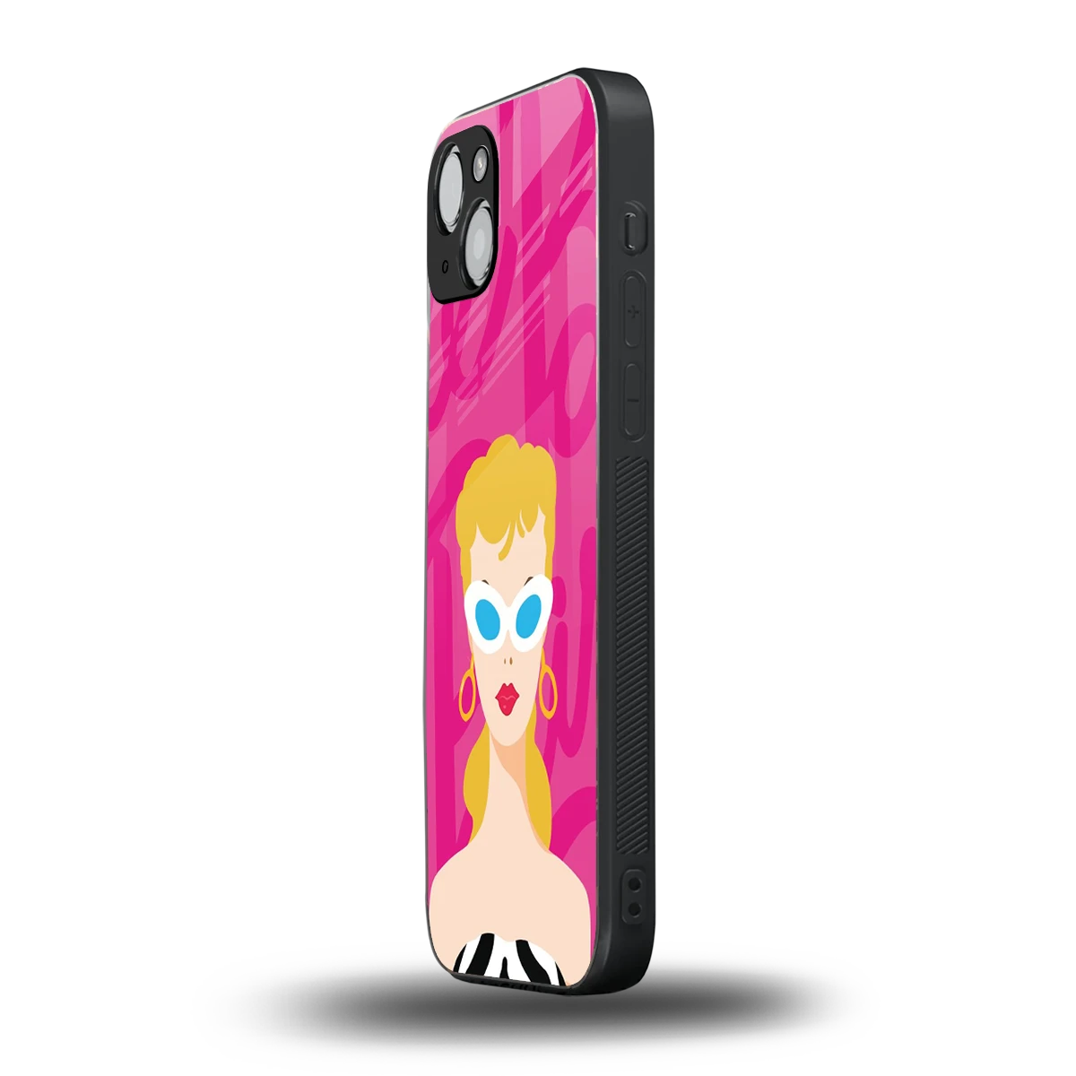 Pookie iphone 15 mobile cover | shockproof glass phone case