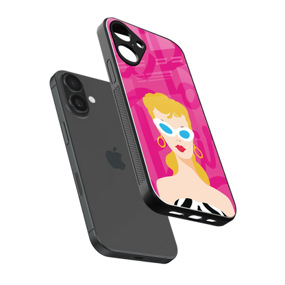 Pookie sleek iphone 16 plus cover with tempered glass back and TPU edges