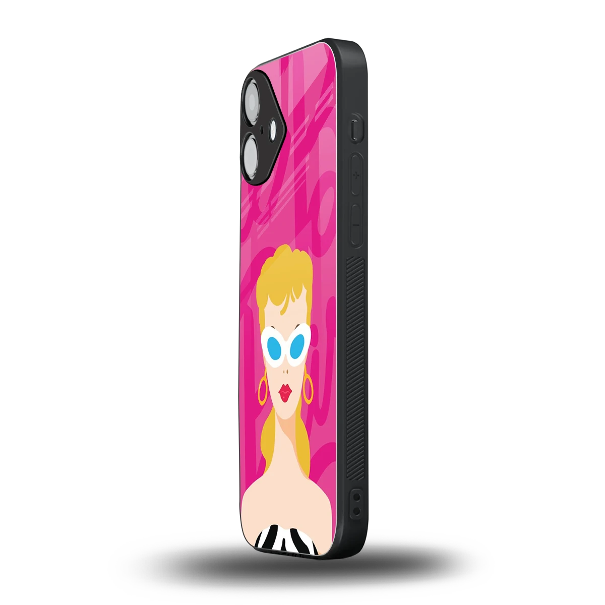 Pookie iphone 16 plus mobile cover | shockproof glass phone case