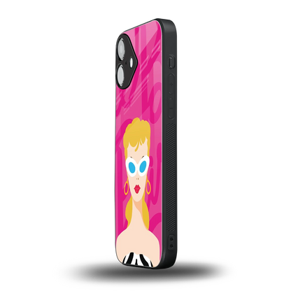 Pookie iphone 16 plus mobile cover | shockproof glass phone case