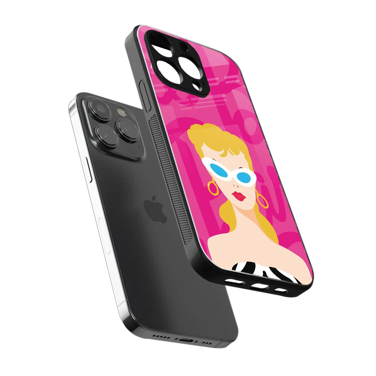 Pookie sleek iphone 16 pro max cover with tempered glass back and TPU edges