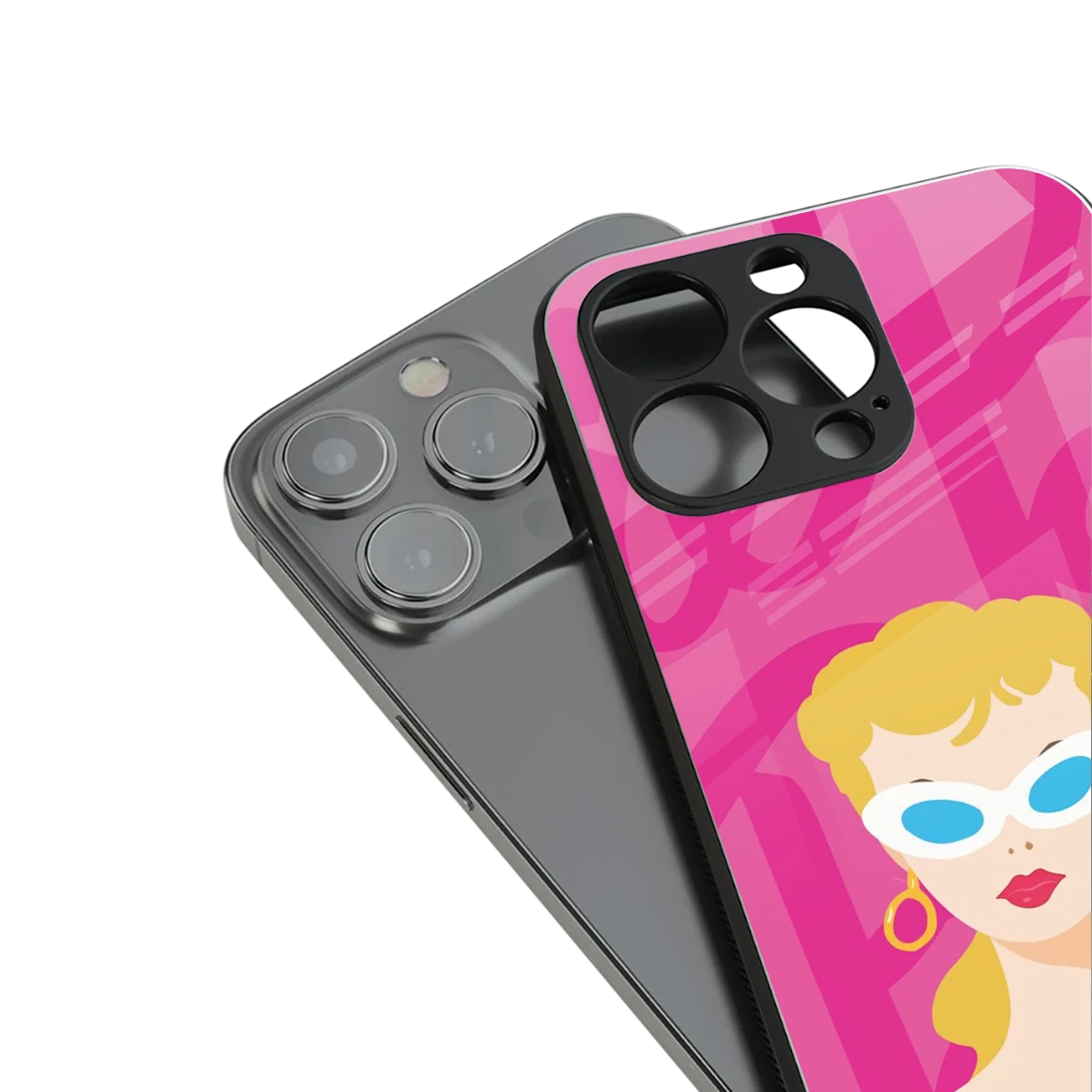 Pookie stylish phone case for iphone 15 plus | glossy glass and slim fit