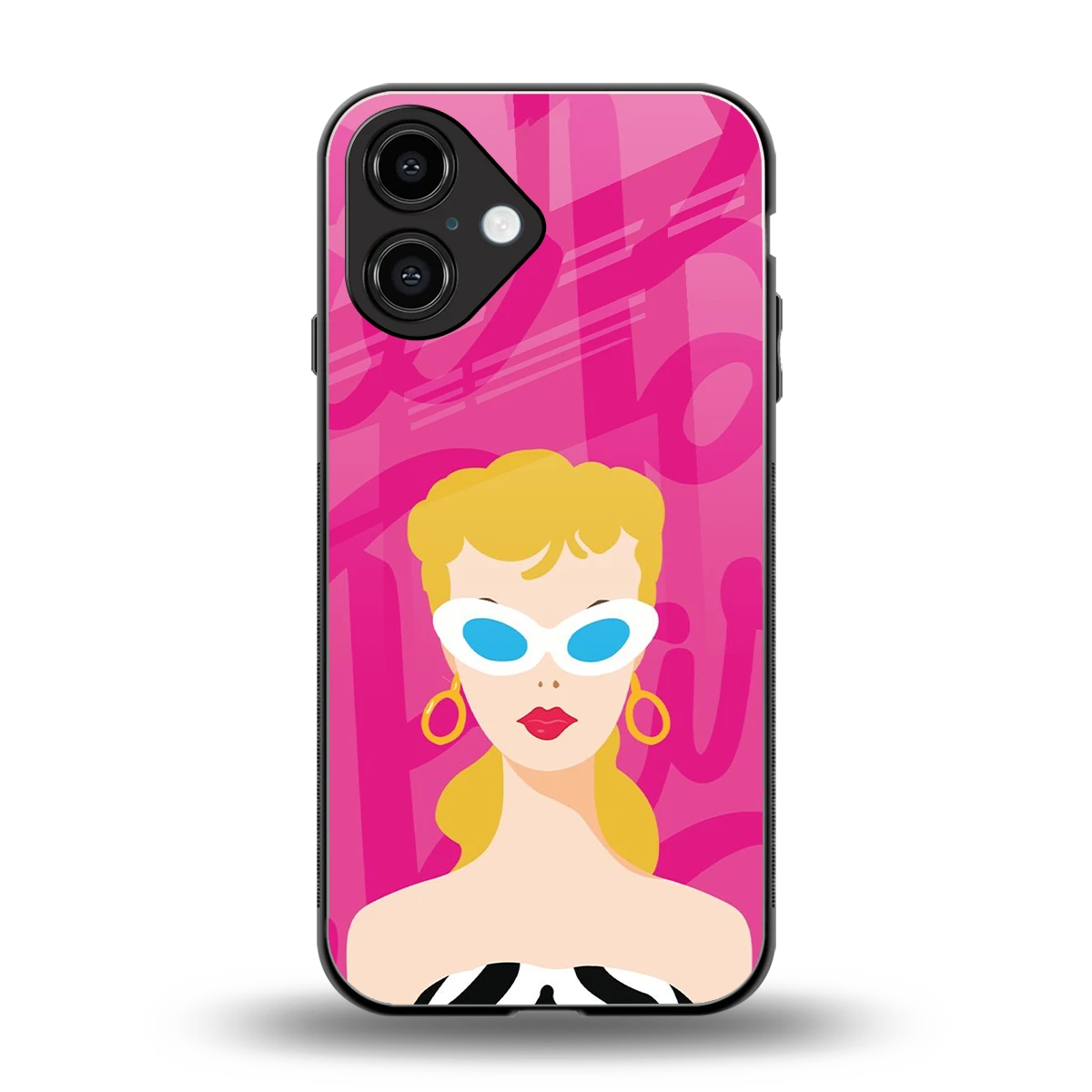 Pookie back phone cover | glass case for iphone 16