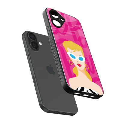 Pookie sleek iPhone 16 cover with tempered glass back and TPU edges