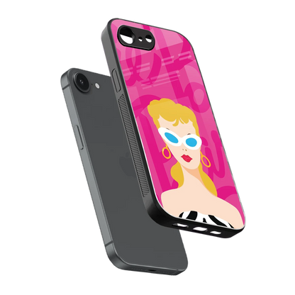 Pookie sleek iphone 16e cover with tempered glass back and TPU edges
