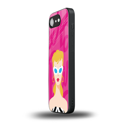 Pookie iphone 16e mobile cover | shockproof glass phone case