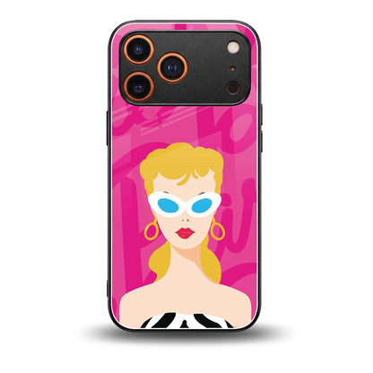 Pookie back phone cover | glass case for iphone 17 pro max