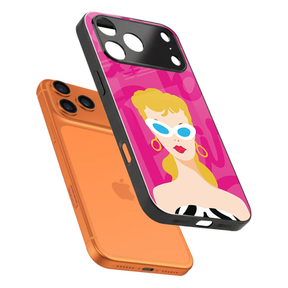 Pookie sleek iphone 17 pro max cover with tempered glass back and TPU edges