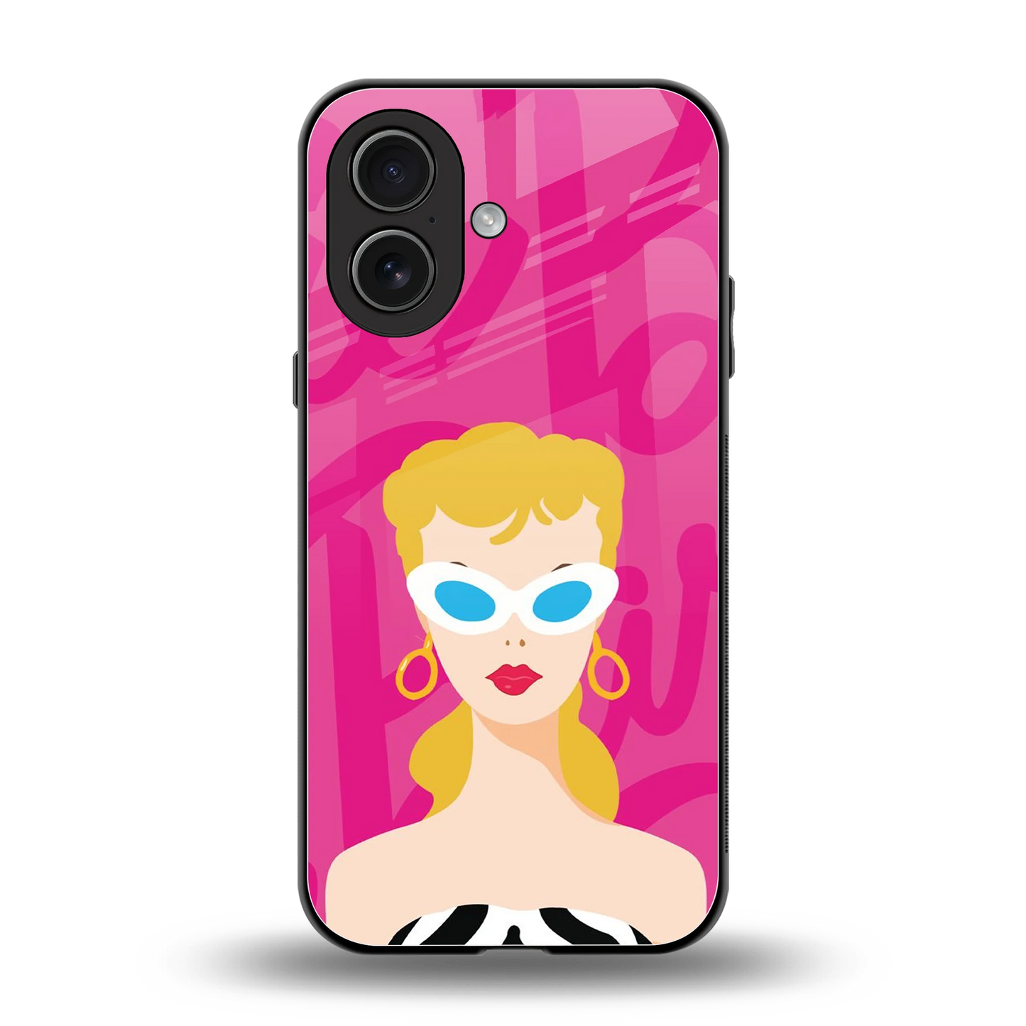 Pookie back phone cover | glass case for iphone 17