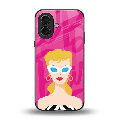 Pookie back phone cover | glass case for iphone 17