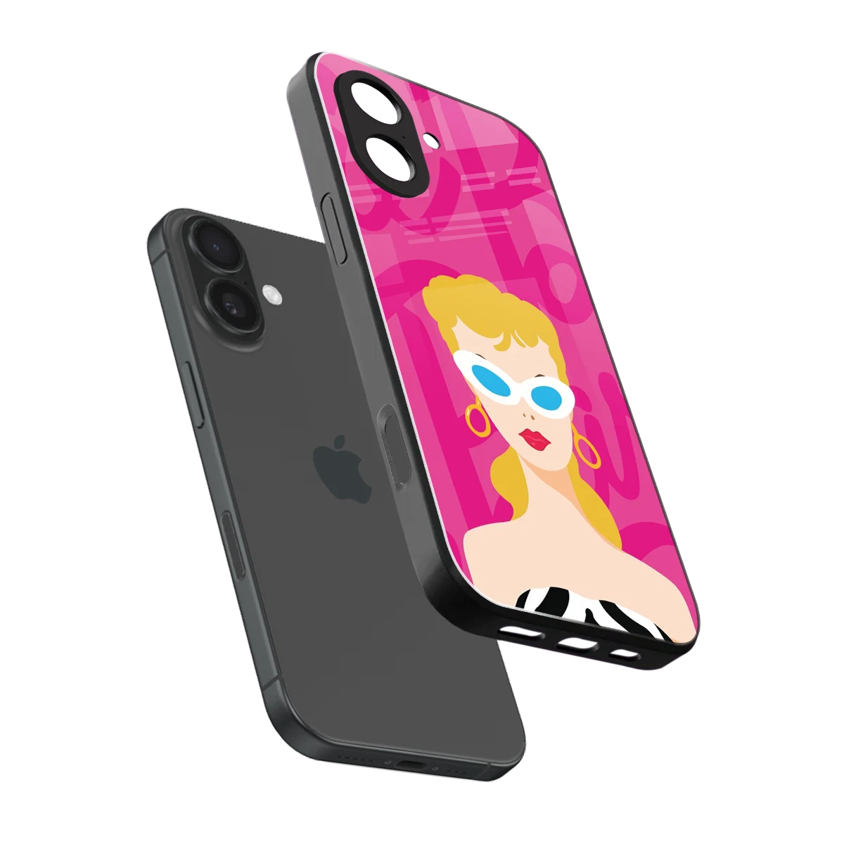 Pookie sleek iphone 17 cover with tempered glass back and TPU edges