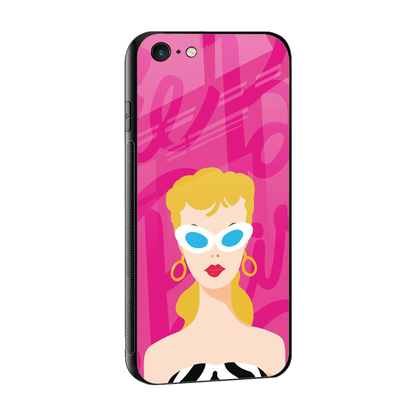 Pookie sleek iphone 6s plus cover with tempered glass back and TPU edges