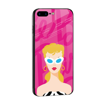 Pookie sleek iphone 8 plus cover with tempered glass back and TPU edges