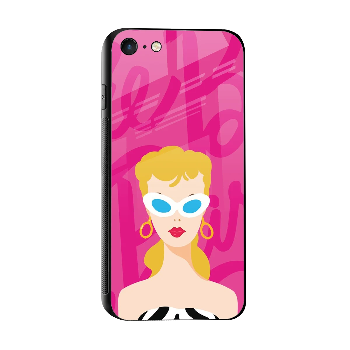 Pookie sleek iphone 8 cover with tempered glass back and TPU edges