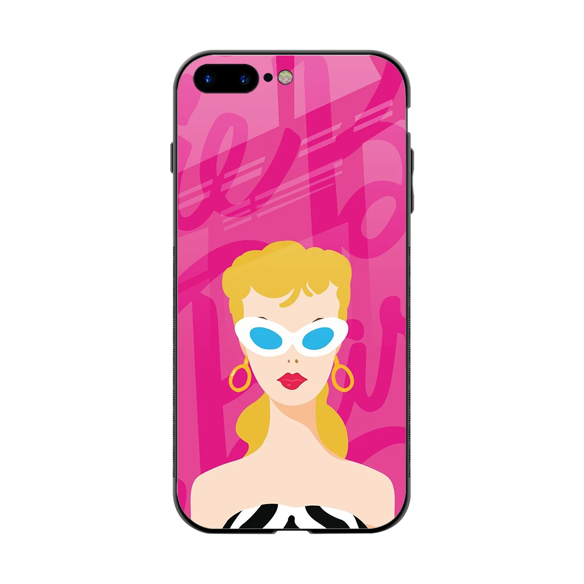 Pookie back phone cover | glass case for iphone 8 plus