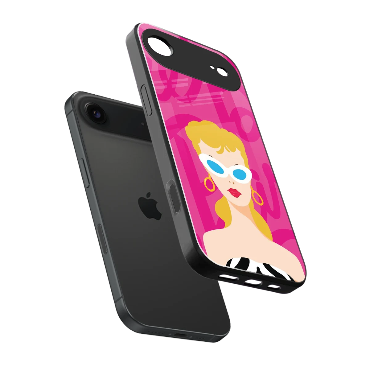 Pookie sleek iphone air cover with tempered glass back and TPU edges