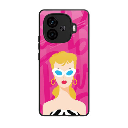 Pookie back phone cover | glass case for iqoo neo 10r 5g