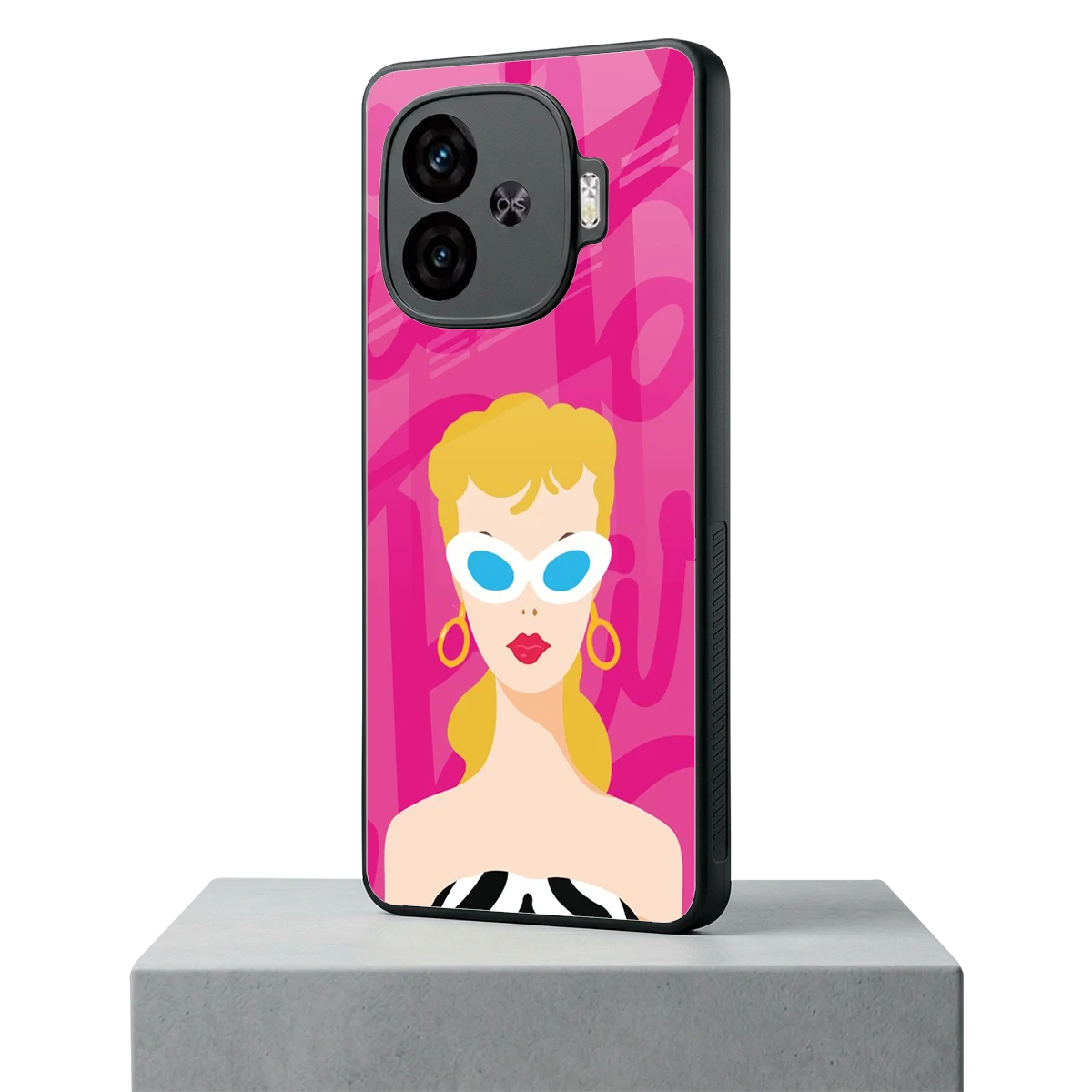 Pookie iqoo neo 10r 5g mobile cover | shockproof glass phone case