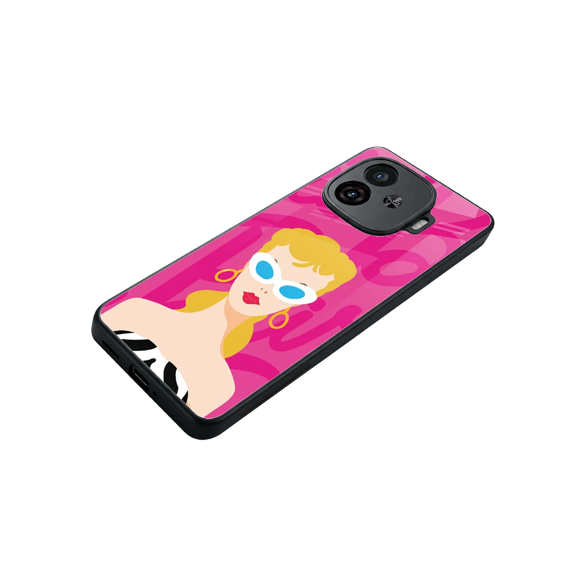 Pookie stylish phone case for iqoo neo 10r 5g | glossy glass and slim fit