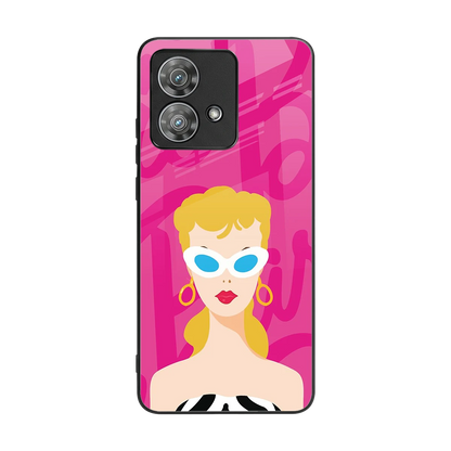 Pookie back phone cover | glass case for motorola edge 40 neo 5g